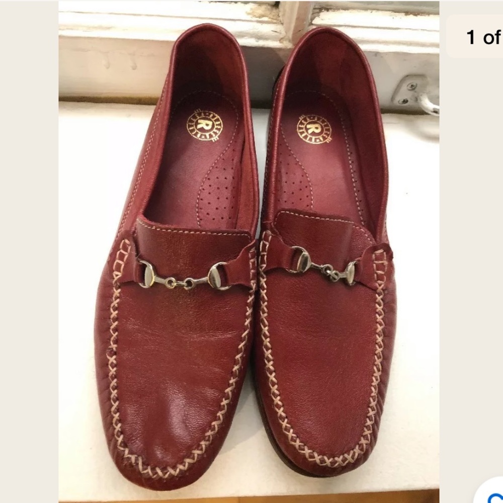 Rebecca Rebecca Leather Moccasins Sz 39